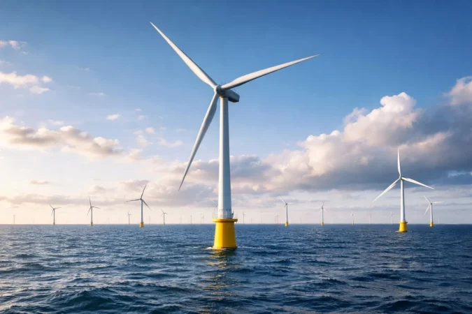 Turbina eólica offshore. Fuente: Merca2