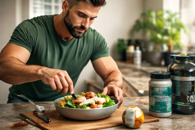 Rodrigo Garrobo (35), culturista profesional: “Comer, dormir y entrenar es la base; los suplementos vienen después, no antes” 2 Merca2.es los suplementos vienen despues2 Merca2.es