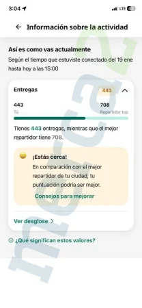 Hasta 700 viajes al mes para que la aplicación te premie: la realidad de los contratados en Glovo 1 Merca2.es Captura app de Glovo 2 Merca2.es