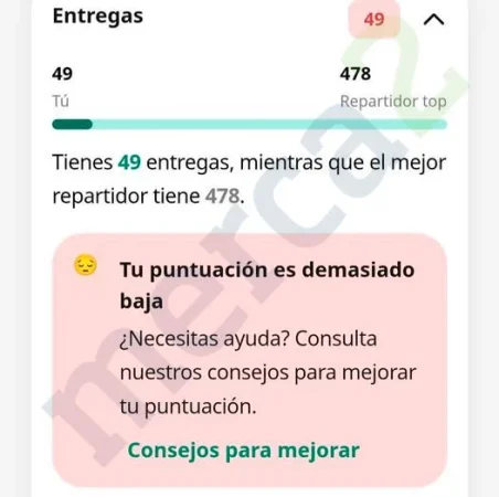 Hasta 700 viajes al mes para que la aplicación te premie: la realidad de los contratados en Glovo 2 Merca2.es Captura de la app de Glovo