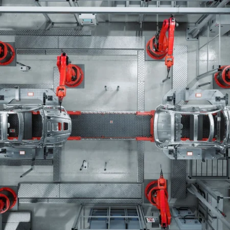 Esamblaje de vehículos. Imagen promocional de Vodafone