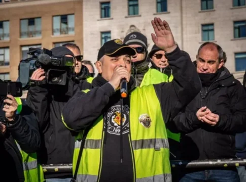 Tito Alvarez en una protesta. Fuente: Agencias Tito Alvarez en una protesta. Fuente: Agencias