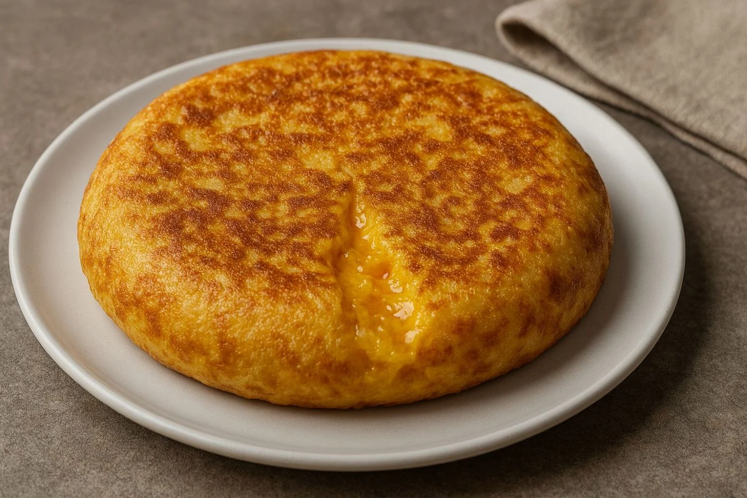 7 minutos de cocción, 1 ingrediente secreto y una tortilla de patatas perfecta: 100% cremosa. 7 minutos de cocción, 1 ingrediente secreto y una tortilla de patatas perfecta: 100% cremosa.