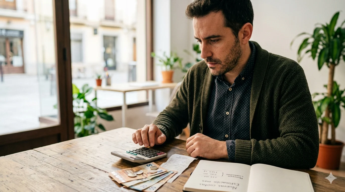 autonomos-subida-lorenzo-amor Cuota autónomos Lorenzo Amor subida con dinero y calculadora