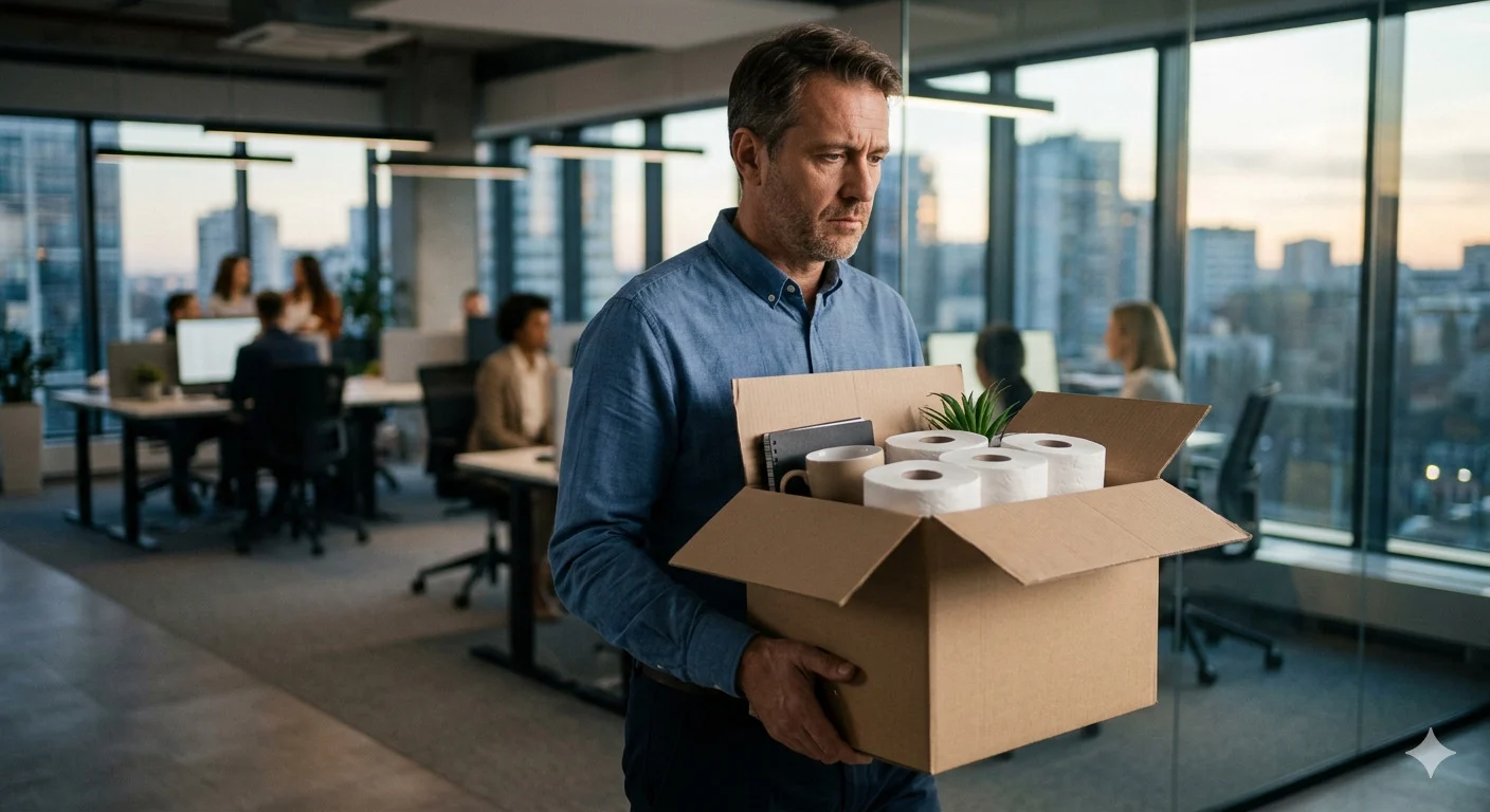 Despido laboral por llevarse rollos de papel en caja