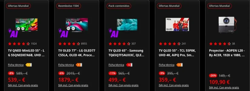 MediaMarkt, Carrefour, El Corte Inglés y Alcampo desatan una guerra de precios por el Mundial 2 Merca2 Ofertas Mundial MediaMarkt