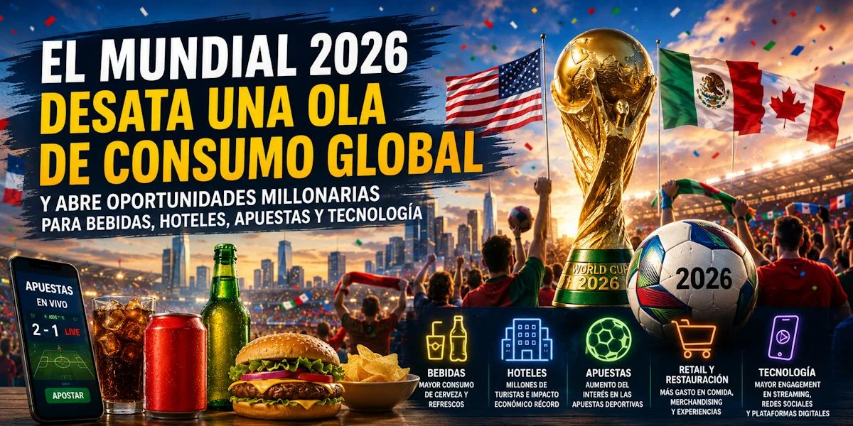 El Mundial 2026 desata una ola de consumo global y abre oportunidades millonarias en varios sectores El Mundial 2026 desata una ola de consumo global y abre oportunidades millonarias en varios sectores