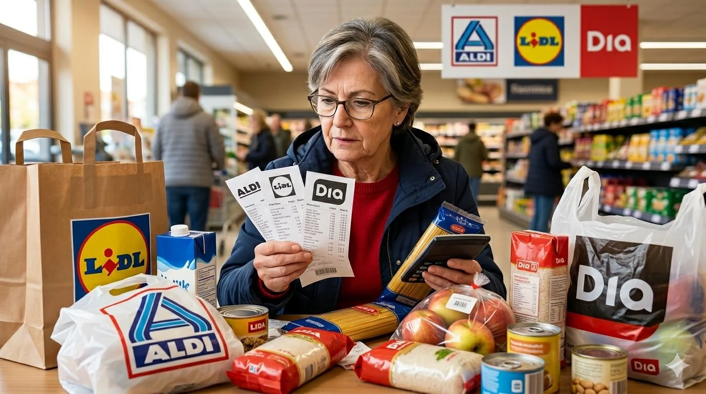 Lidl, Carrefour, Dia y Aldi afrontan una nueva guerra del ahorro con clientes más fríos y exigentes Lidl, Carrefour, Dia y Aldi afrontan una nueva guerra del ahorro con clientes más fríos y exigentes