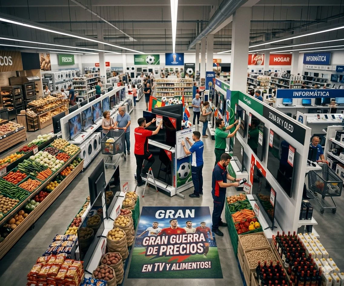 MediaMarkt, Carrefour y El Corte Inglés lanzan descuentos masivos para dominar el Mundial de 2026
