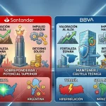 Mientras Santander se consolida como una opción de crecimiento superior con una calificación de 'Outperform', BBVA queda encuadrado en una posición de cautela técnica bajo el rótulo de 'Sector Perform