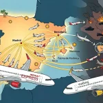 Menos extranjero y más turismo nacional: La nueva y drástica estrategia de Vueling e Iberia Express 2 Merca2 Imagen sobre la situación de Iberia Express y Vueling. Diseñada con IA