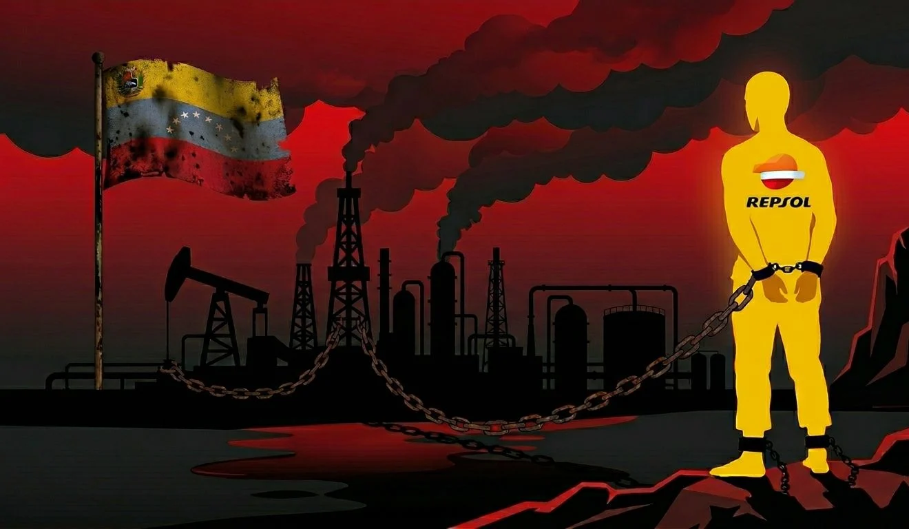 La trampa del crudo:¿Por qué Repsol sigue atrapada operativamente en Venezuela?. Fuente: IA, Merca2. La trampa del crudo:¿Por qué Repsol sigue atrapada operativamente en Venezuela?. Fuente: IA, Merca2.