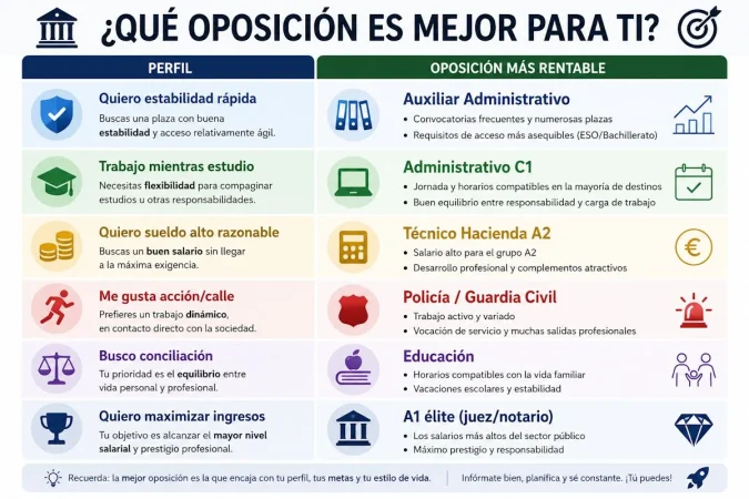 Las oposiciones se han convertido en el refugio económico de la clase media 1 Merca2 Oposiciones mas adecuadas por perfiles Merca2