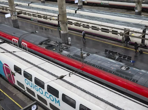 Tren de Ouigo en Atocha. Fuente Agencias Tren de Ouigo en Atocha. Fuente Agencias