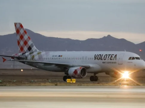 Vuelo de Volotea entre Madrid y Murcia. Fuente: Agencias Vuelo de Volotea entre Madrid y Murcia. Fuente: Agencias