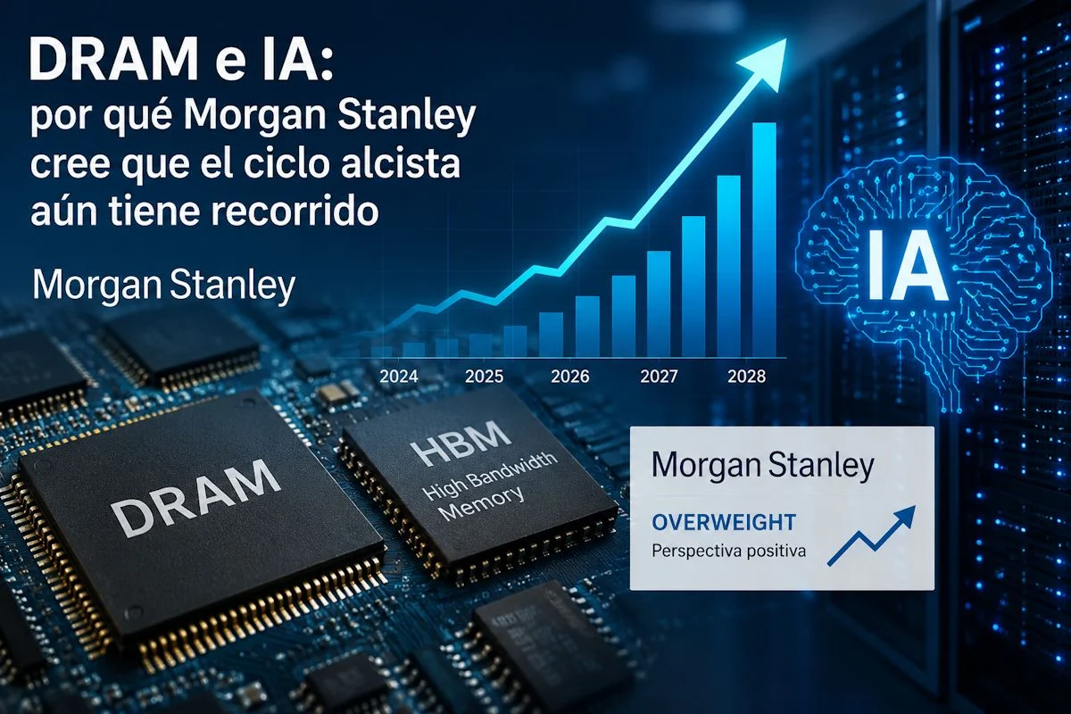 DRAM e IA por qué Morgan Stanley cree que el ciclo alcista aún tiene recorrido DRAM e IA: por qué Morgan Stanley cree que el ciclo alcista aún tiene recorrido