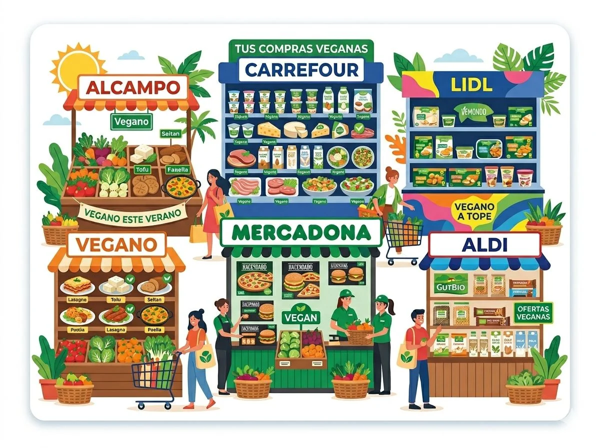Carrefour, Lidl y Mercadona cambian las reglas del juego: así se puede comer vegano gastando menos