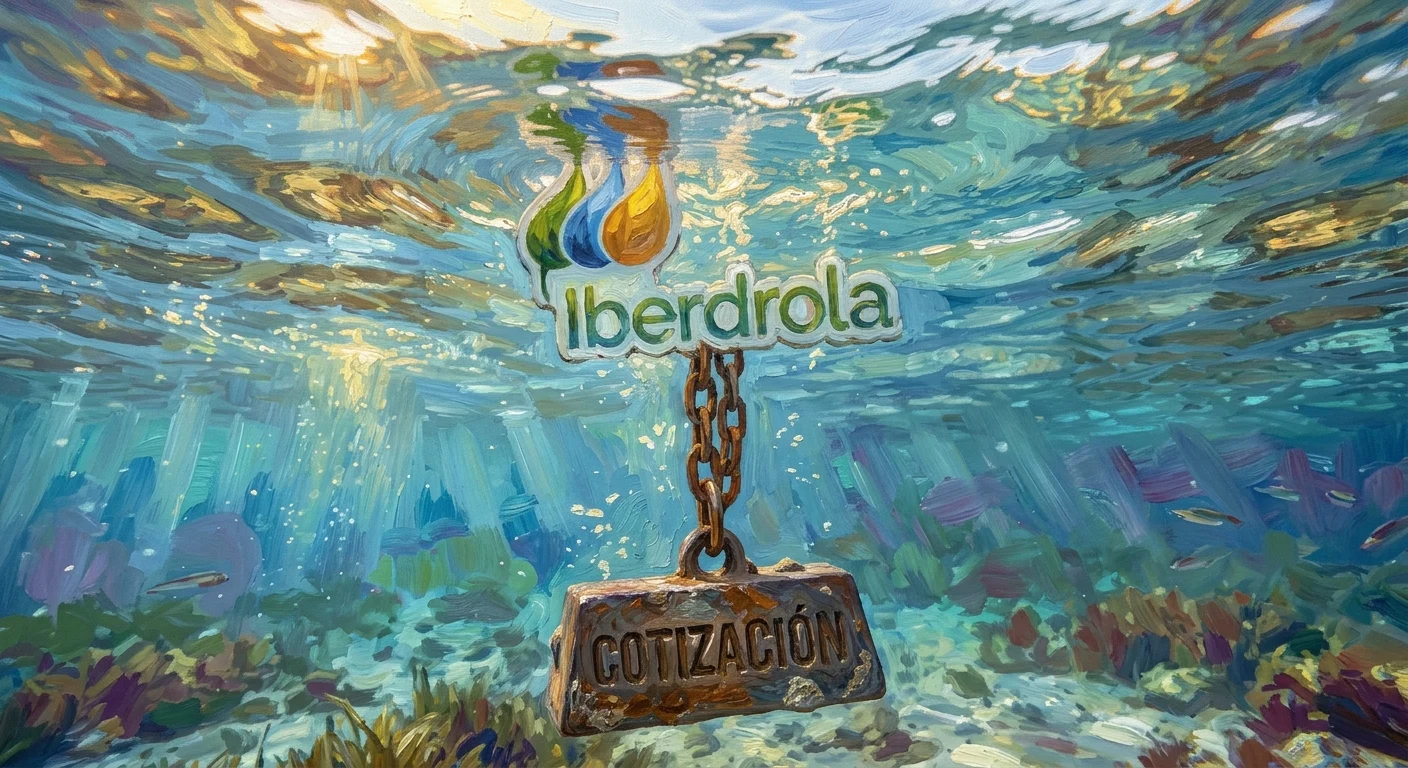 La cotización premium de Iberdrola castiga su valoración los analistas esperan bajadas del 1,6% en su precio. Fuente: IA, Merca2.