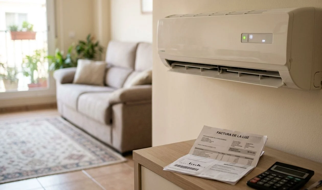 La factura de la luz no perdona en verano solo el 7% de los españoles mantiene encendido el aire acondicionado. Fuente: IA, Merca2. La factura de la luz no perdona en verano solo el 7% de los españoles mantiene encendido el aire acondicionado. Fuente: IA, Merca2.