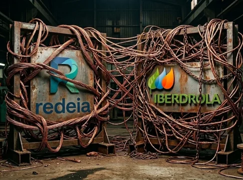 La lucha por el cobre entre Estados Unidos y China podría castigar a compañías españolas como Iberdrola y Redeia. Fuente: IA, Merca2. La lucha por el cobre entre Estados Unidos y China podría castigar a compañías españolas como Iberdrola y Redeia. Fuente: IA, Merca2.