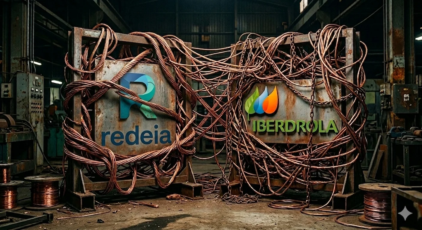 La lucha por el cobre entre Estados Unidos y China podría castigar a compañías españolas como Iberdrola y Redeia. Fuente: IA, Merca2.