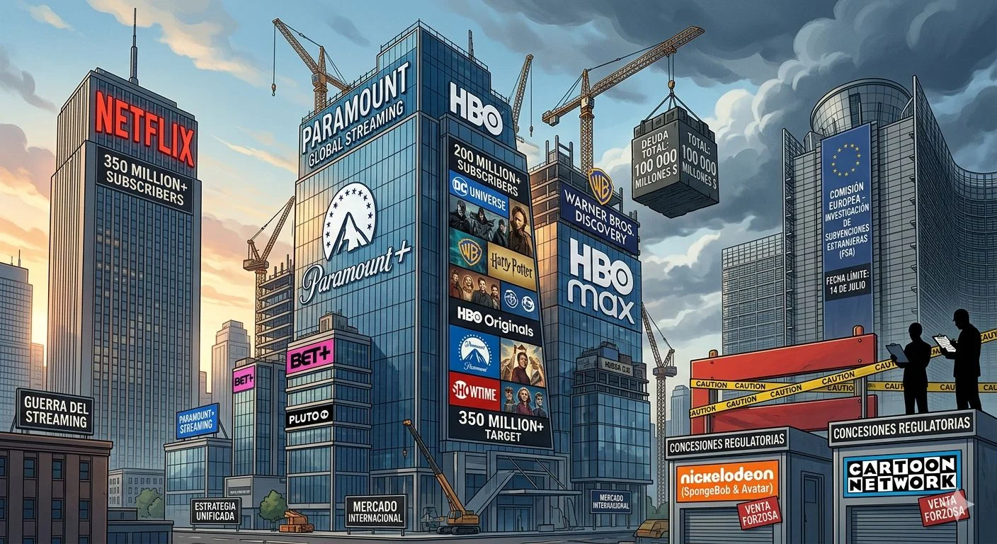Paramount construye un gigante del streaming. Diseñada con IA