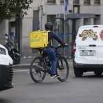 Repartidor de Glovo en Madrid. Fuente: Agencias