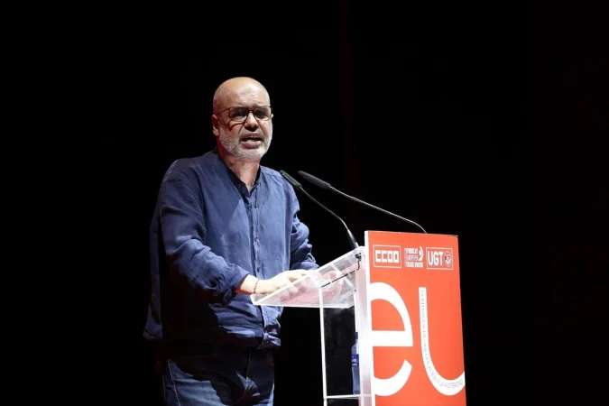 La "jugada" de Glovo que indigna a CCOO: un convenio clandestino a espaldas del sindicato mayoritario 4 Merca2 Unai Sordo, Secretario general de CCOO. Agencias
