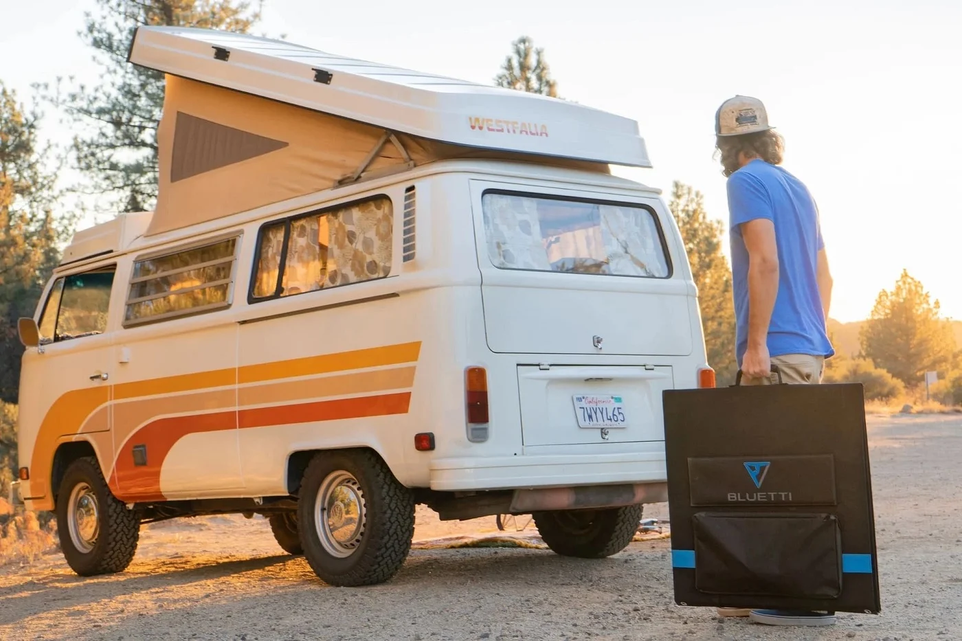 Viaje en camper con PV350 Fuente: Bluetti