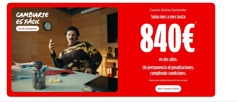 BBVA, Bankinter, Unicaja, Santander y Sabadell se lanzan a por tu nómina en julio con regalos de hasta 1.060 euros 3 Merca2 Banco Santander