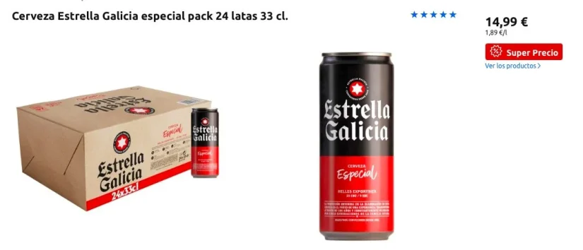 ¿Qué cerveza te compensa comprar este Mundial? Así se mueven Heineken, Mahou, Estrella Galicia y Carlsberg 2 Merca2 Oferta Estrella Galicia