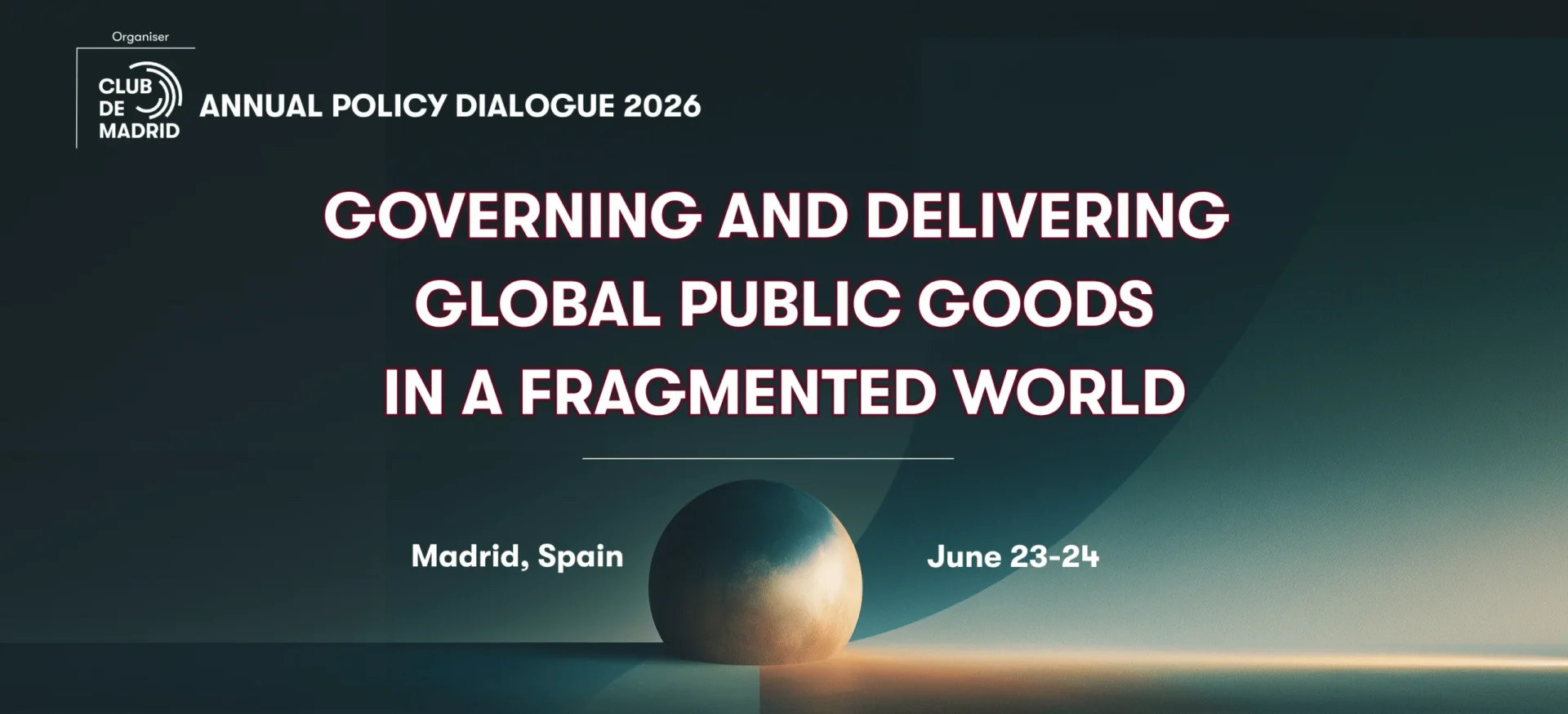 Cartel Madrid Club Cumbre de líderes en Madrid.