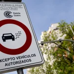 Cartel de la ZBE de Madrid. Fuente: Agencias