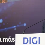 El consejero delegado de DIGI, Marius Varzaru, en la Bolsa española. Fuente: Agencias