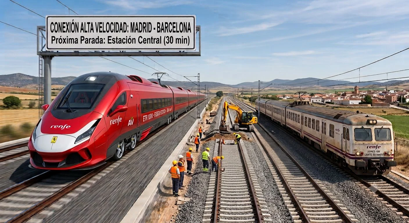 El Ferrari de Renfe. Imagen diseñada con IA