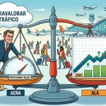 El "truco" de los 1.300 millones: las aerolíneas acusan a Aena de infravalorar el turismo para cobrar de más 2 Merca2 El truco de los 1.300 millones las aerolíneas acusan a Aena de infravalorar el turismo para cobrar de más. Imagen diseñada con IA
