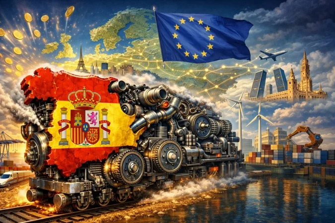Morgan Stanley alerta de los grandes desafíos de España: más gasto, más deuda y menos margen fiscal 1 Merca2 Economía española. Imagen: Merca2 con IA