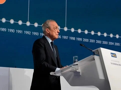 Florentino Pérez, presidente de ACS en la JGA 2025