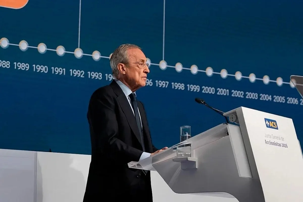 Florentino Pérez eleva su participación en ACS al 15,015%, máximo histórico