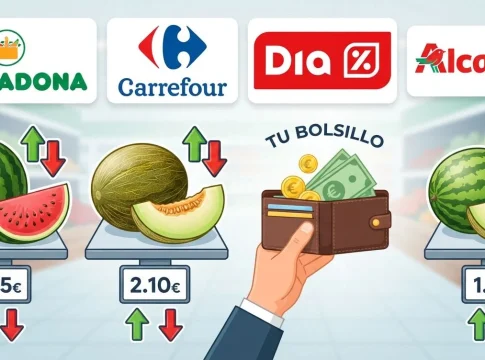 Mercadona, Carrefour, Dia y Alcampo se enfrentan por el precio de la sandía y el melón Mercadona, Carrefour, Dia y Alcampo se enfrentan por el precio de la sandía y el melón