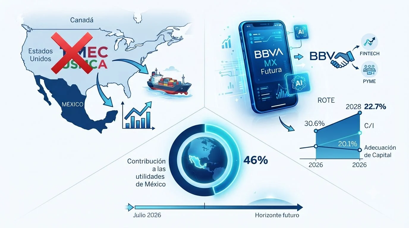 Lo que ocurra en México puede cambiar el futuro de BBVA más de lo que parece Lo que ocurra en México puede cambiar el futuro de BBVA más de lo que parece