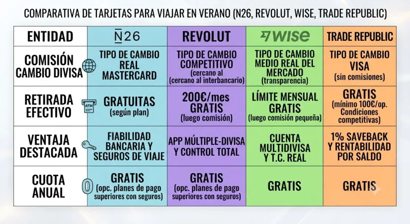 Las tarjetas para viajar de N26, Revolut, Wise y Trade Republic dejan en evidencia a la banca tradicional 4 Merca2 Gemini Generated Image nu9ev1nu9ev1nu9e Merca2