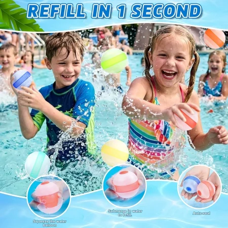 Globos de agua reutilizables