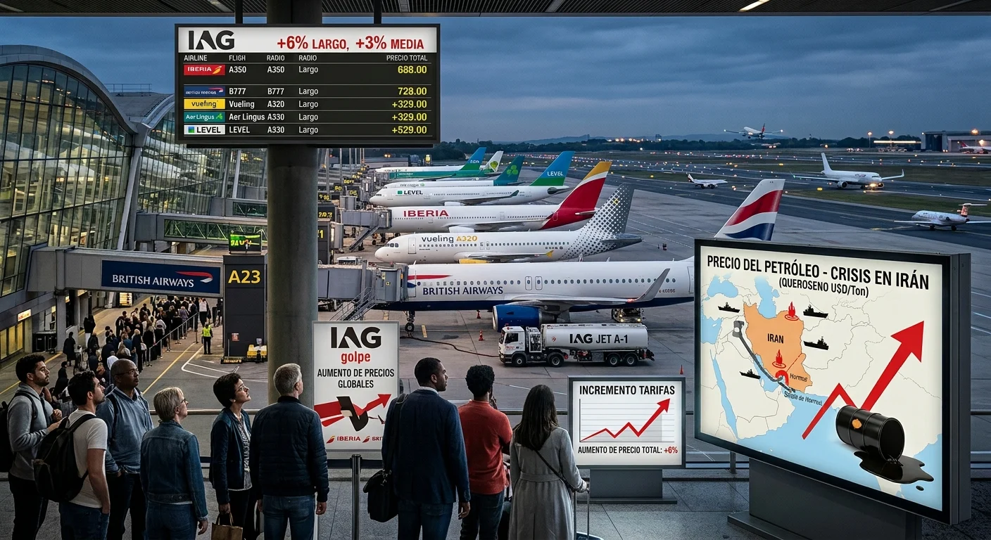 El 'golpe' al precio de los billetes: la receta de IAG para capear la crisis del combustible.
