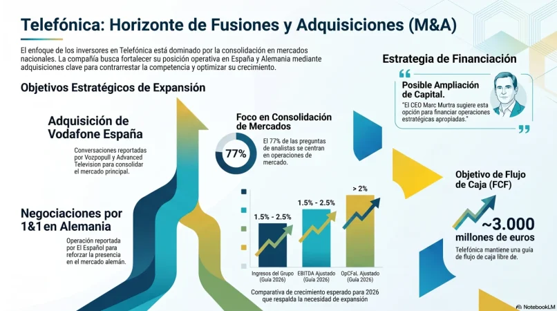 Todo al segundo semestre: el giro de guion de Marc Murtra para salvar el negocio de Telefónica en Alemania 3 Merca2 Las posibles fusiones y adquisiciones de Telefónica. Diseñado en Notebook con datos de CitiGroup