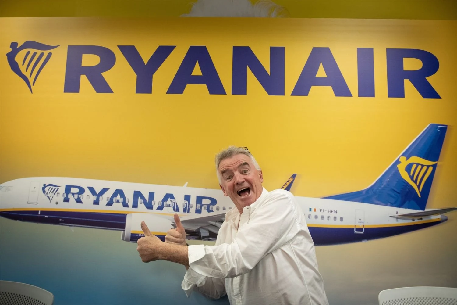 Michael O'Leary de Ryanair durante una rueda de prensa en Madrid. Fuente: Agencias Michael O'Leary de Ryanair durante una rueda de prensa en Madrid. Fuente: Agencias