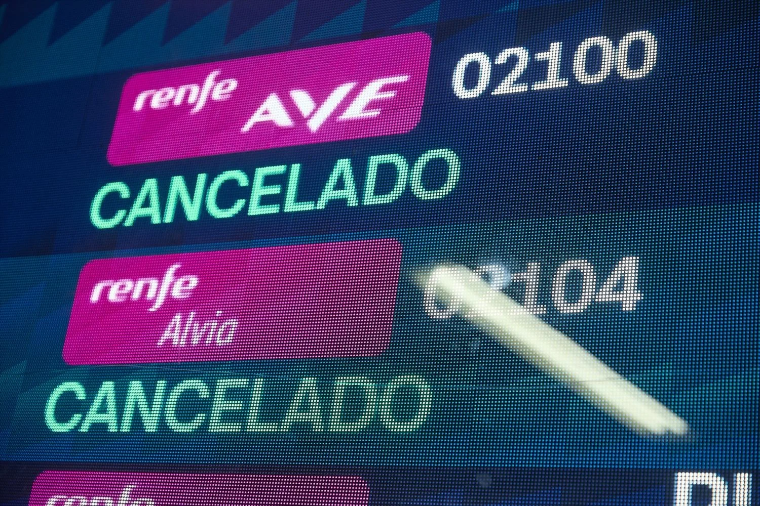 Trenes de Renfe cancelados por la huelga. Fuente Agencias Trenes de Renfe cancelados por la huelga. Fuente: Agencias