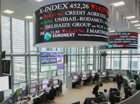 crecimiento del beneficio de la Bolsa europea en 2026. Imagen: Euronext Goldman Sachs eleva al 15% el crecimiento del beneficio de la Bolsa europea en 2026. Imagen: Euronext