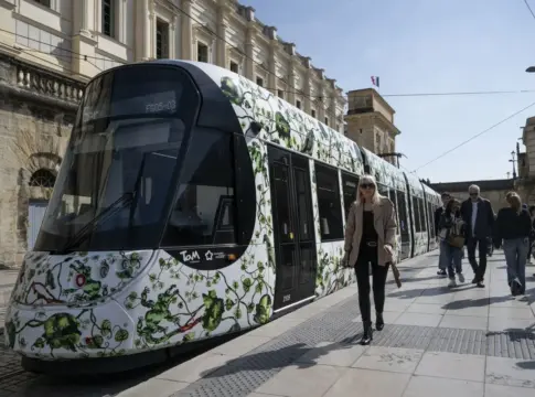 Tranvia de CAF en Montpellier. Fuente: Empresa Tranvia de CAF en Montpellier. Fuente: Empresa