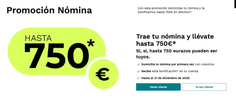 Los bancos que más dinero pagan por tu nómina en agosto: BBVA, Bankinter, Cajamar, CaixaBank, Unicaja y Abanca 3 Merca2 Promoción Nómina Cajamar